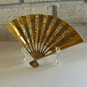 Vintage Brass Hand Fan